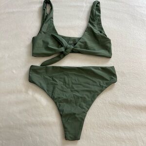 Olive green Bikini by Rude Swim